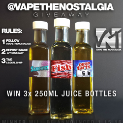 Vape The Nostalgia Instagram Giveaway Design